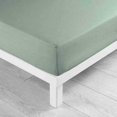 Dailygoods- Hoeslaken 180 x 200 cm - 100% Katoen - Lina Salie - Beddengoed - Duurzaam - Comfortabel - Bedlaken