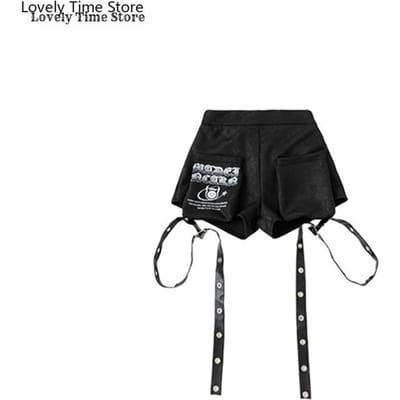 Meisjes Hip Hop Glanzende Crop Top Broek Kinderen K-pop Jazz Shorts Dans Culottes Kleding Sets Kinderen Streetwear Meisjesgroep Kostuum 130 black