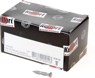 Kelfort Regelnagel staal/gegalvaniseerd bol-verzonken kop (BKV) 4.5 x 30mm