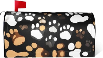 Brievenbus Cover - Postvak Decoratie - Tuin Aankleden - Magnetische Bevestiging - 45 x 50 cm - Zwart