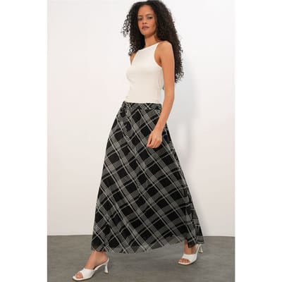 Bloemen Hoge Taille Maxi Rok
