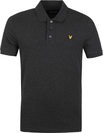 Lyle and Scott Polo Charcoal - Maat L - Heren