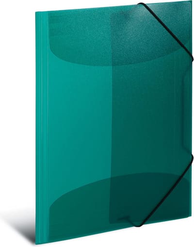 HERMA Elasticated folder A4 PP Doorzichtig Donkergroen