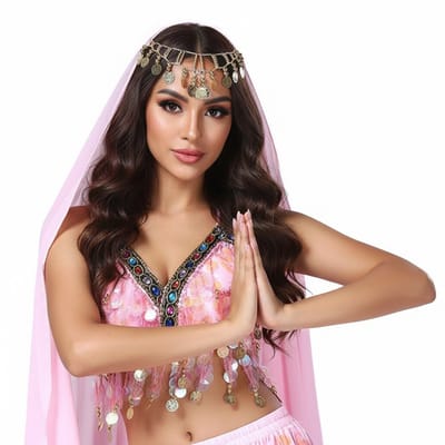 Festival Top Dames - Glitter Topje - Paillet - Sexy Roze Shirt