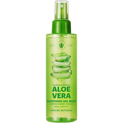 Nature Republic Soothing & Moisture Aloë Vera 92% Soothing Gel Mist 155ml green