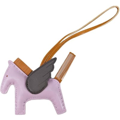 Lederen Pegasus Hanger Materiaalpakket, Kleine Paardenvleugels, Lederen Paard Liefde Tas Accessoire Hanger gray
