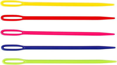Garennaald, L: 7 cm, diverse kleuren, 50 stuk/ 1 doos