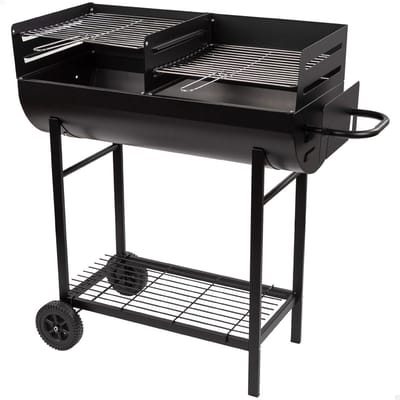 Houtskoolgrill met dubbele grill voor optimaal grillplezier