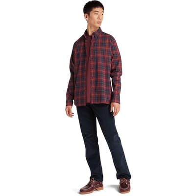 Timberland Ls Stretch Poplin Tartan Shirt Slim Port Royale Yd Taglia: S | Camicie Casual Outlet | Uomo