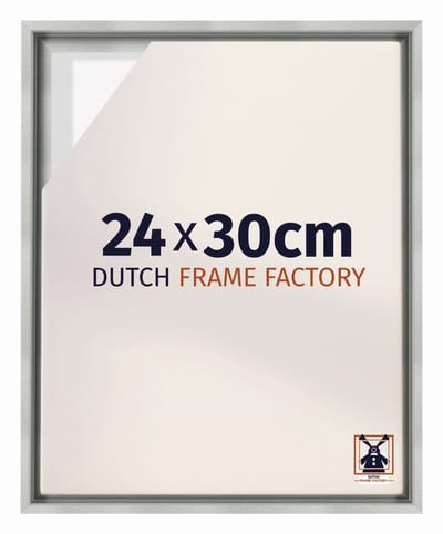 Baklijst 24x30 cm - Zilver Mat - Geschikt voor Canvasdoek - MDF Baklijst Lausanne