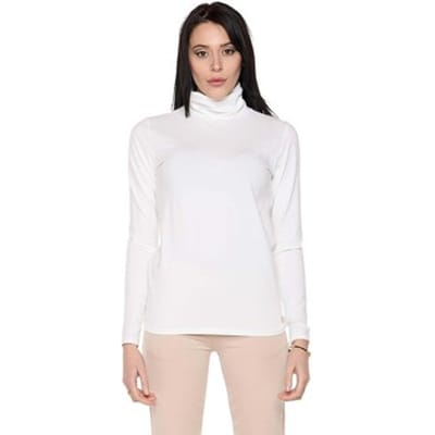 T-Shirt Lange Mouw Leone 1947 Woman High Collar Never Without