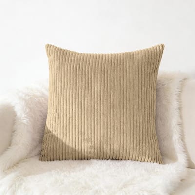 Corduroy Kussensloop 40X40 45X45 50x50cm Zachte Pluche Flanellen Kussenhoes Pluizige Bank Kussensloop voor Sofa Woonkamer Decoratie 50X50CM
