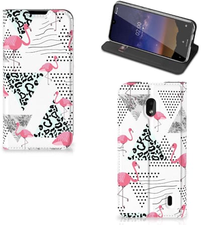 Nokia 2.2 Hoesje maken Flamingo Triangle