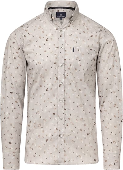 State of Art Overhemd Overhemd Met Fijne Streep En Allover Print 21425907 9388 Mannen Maat - M