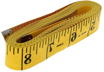 Glasvezel Meetlint - Zacht Meetlint - Lichaam Meten - Dual Sided - 3 Meter - Wit