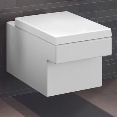 GROHE Cube Keramiek wandcloset spoelrandloos 37x56.5cm vierkant alpine wit