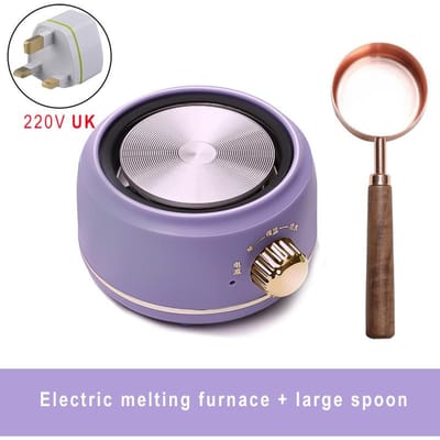 Cire à cacheter grande taille four électrique chauffe-pot fait fondre chauffage électrique perles de cire four de fusion cuillère pour tampon de sceau de cire