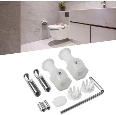 Daity Bevestigingsbouten voor wandtoiletten - accessoires voor reparatieschroeven - toiletaccessoires - accessoires voor verbindingsgereedschappen - badkamerbevestigingsset (Wit)