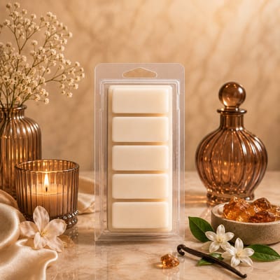 Waxmelts Amber Mystic - Snapbar - 55 gram - Sojawas - Handmade - Dierproefvrij - Vegan - Huisparfum - Hotel Chique - Voor in geurbrander - Waxbrander - Geur in huis - Wax melt - Geurkaars - Parfum