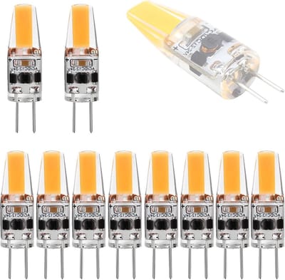 LED Lampjes - Energiezuinige Capsules - Verlichting Creëren - Flikkervrij Warm Licht - 10 Stuks - Warm Wit