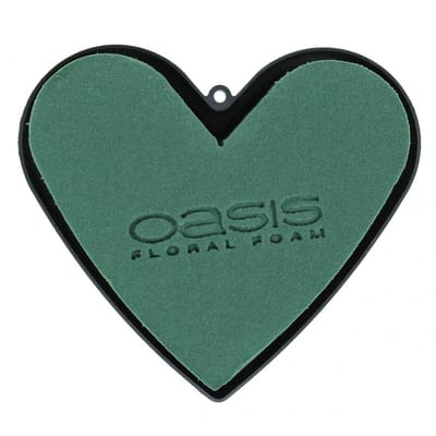 Insteekmateriaal hart met voet 13cm 6 st