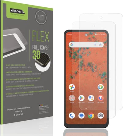 dipos FLEX – 2x Matte Screenprotector geschikt voor Telstra T-Elite 5G | Volledige Schermbescherming | Case-Friendly