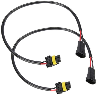 Set van 2 Stuks 53cm H11 Vrouwelijke en 9006 Mannelijke Fog Light Conversie Adapter Connector Kabels