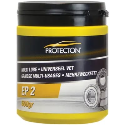 Protecton EP2 Universeel Vet - Voor de smering van lagers - Sterke hechting aan metaal - Goede anti-corrosie & anti-slijtage werking - 600gr
