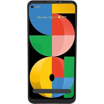 Telefoon Vervangingsscherm AMOLED Telefoon Display Touchscreen Assembly met Vingerafdruk en Reparatiegereedschap voor Pixel 5A 5G black