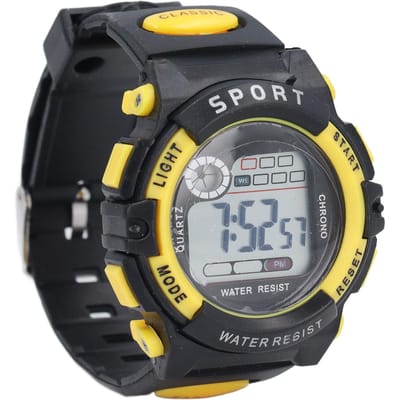 Digitale Kinderhorloge 50M Waterdicht Alarm Timer 12 24H Systeem LED Achtergrondverlichting PU Band Analoog Horloge gray