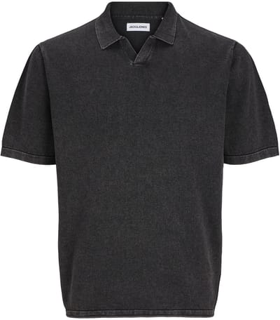 JACK&JONES - JJELEO KNIT POLO SS LN - Heren - Polo's