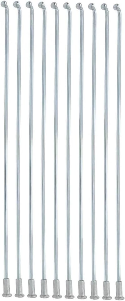 Fietsspaken Set - Wielonderdelen - Fietsreparatie - Versterkt Koolstofstaal - 10 stuks 22mm - Zilver