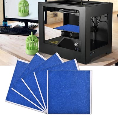 5PCS 210 x 200mm Pressure Sensitive Adhesive Sticker Tape for 3D Printer Hot Bed black