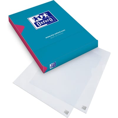OXFORD insteekmap L-model A4 PP 120µ generfd kunststof kleurloos doos 100