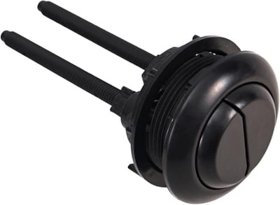Toilet Drukknop - Spoelknop Vervanging - Badkamer Reparatie - Verstelbare Dubbele Spoel - 48mm Opening - Zwart