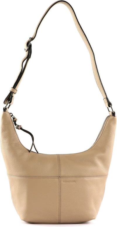 FREDsBRUDER Leren Schoudertas Pruvia Small Bucket Sand Beige