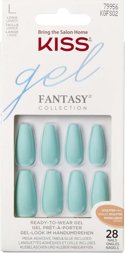 Kiss Gellak Gel Fantasy Nails - Kunstnagels - 28 stuks - Nepnagels - Back It Up