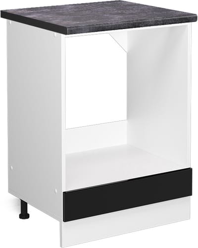 Vicco R-Line Ovenombouwkast – 60 cm, WB Antraciet Zwart hoogglans