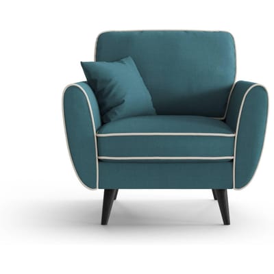 Fauteuil Zara linnen met contrast piping | NADUVI Collection