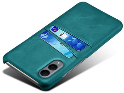 Backcover met Opbergvakjes + Screenprotector voor Galaxy S25 Edge _ Groen