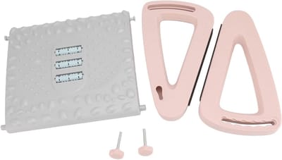 Ergonomische Voetenbank - Ondersteunende Voetsteun - Comfortabel Zitten - Verstelbare Hoogte - 39 x 34 cm - Roze