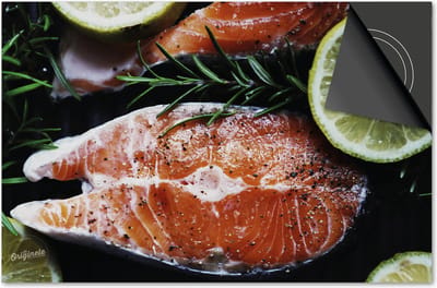 Inductie beschermer 60x60 - afdekplaat inductie mat - Dietrix Kookplaat beschermer - Exclusief - Food - Zalm