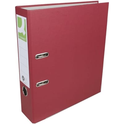 Q-CONNECT ordner | voor ft A4 | uit Recycolor papier | rug van 8 cm | bordeaux