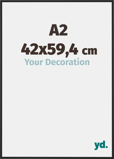 Your Decoration - Fotolijst A2 42x59,4 cm - Aluminium - Zwart Mat - New York