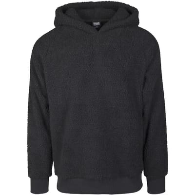 Urban Classics - Sherpa Hoodie/trui - L - Zwart