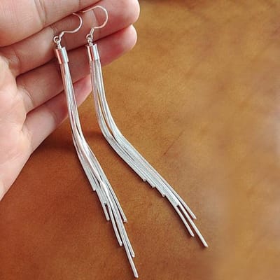 Boucles d'oreilles longues à pompons style coréen Nouvelles boucles d'oreilles tendance Sauvage Élégant Exquis Tendance Nouvelles boucles d'oreilles Femmes