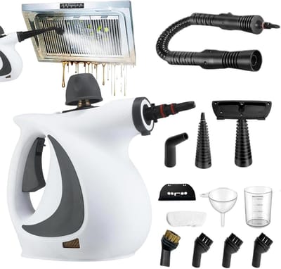 Draagbare Stoomreiniger - Multifunctionele Reiniger - Hygiënisch Huis - Reinigen Zonder Chemicaliën - 250 ml Reservoir - Wit