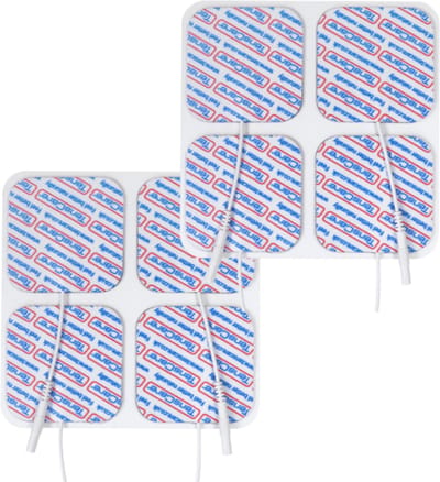 TensCare - Bundel 2x 4 pads 50×50mm (1 set) | electroden pads tens | elektrodenpads | Zelfklevende Elektroden Pads | Gel-elektroden tens pads | tens elektroden | tens plakkers | tens elektrode pads