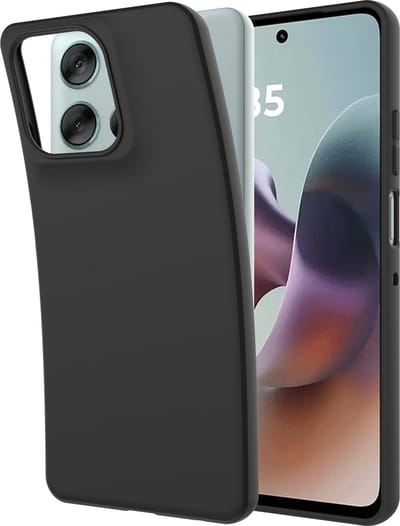 Cazy hoesje geschikt voor Motorola Moto G56 Hoesje Siliconen - Flexibele Case - Zwart