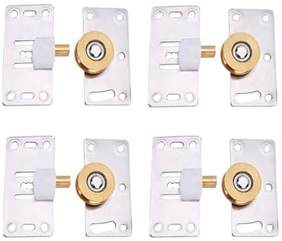 Schuifdeur wielen voor kledingkasten - 4 stuks Set van duurzame en geruisloze rollers
